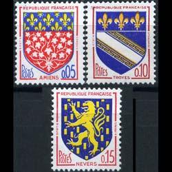 FRANCE 1962 - Scott# 1040-2 City Arms Set of 3 NH