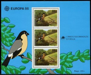 PORTUGAL  SCOTT#1538a 1982  EUROPA  SOUVENIR SHEET MINT NEVER HINGED 