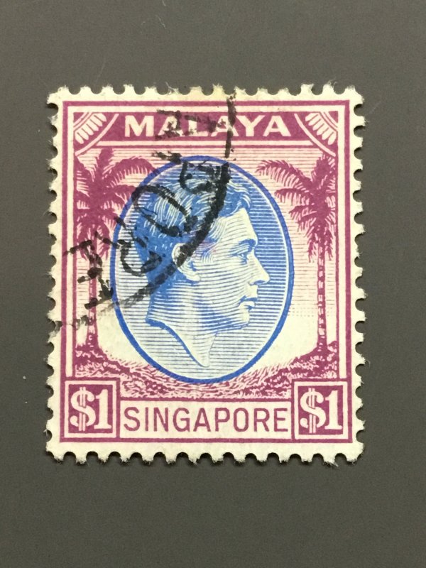 Singapore 18 F-VF Used. Scott $ 4.50