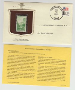 740 Yosemite National Park w/ Historic Stamps of America Commemorative Cover