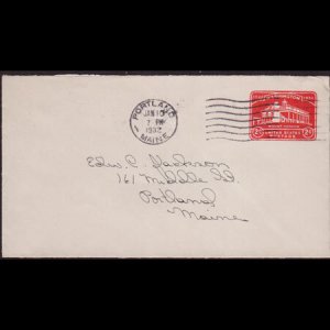 U.S.A. 1932 - Stamped Cover Used-U525 Vernon Mount 2c