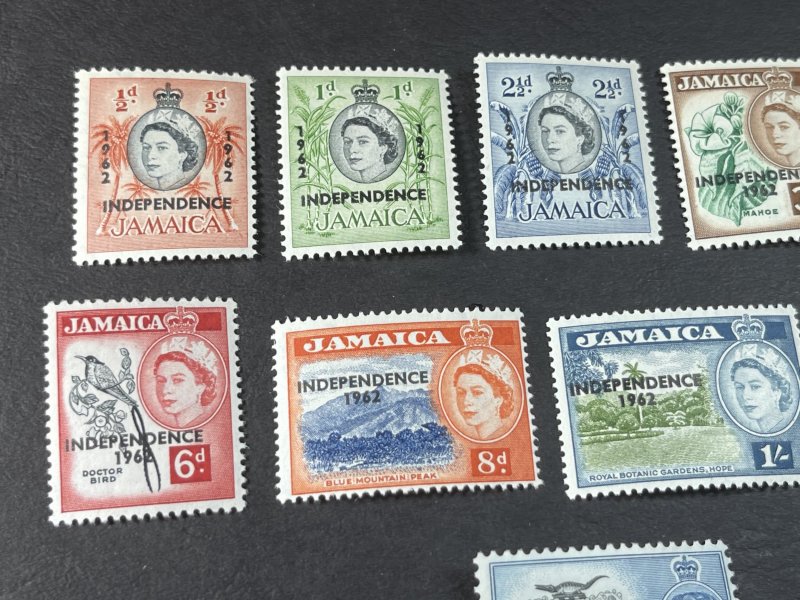 JAMAICA # 185-196-MINT/HINGED-----COMPLETE SET------1962