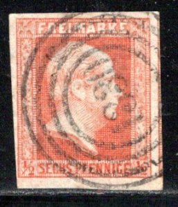 German States Prussia Scott # 2, used