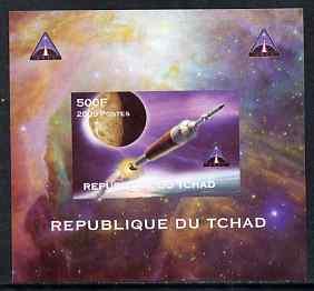 Chad 2009 Space - Ares Mission #4 individual imperf delux...