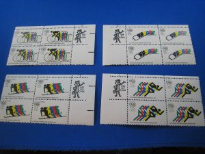 UNITED STATES 1972 - SCOTT #1460-1462 & C85  PB10 + ZIP Blocks  MNH