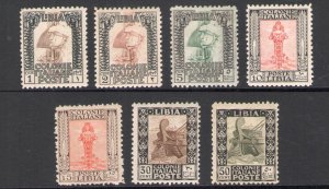 1926-30 Libya, Lace Picture 11 Linear, No Watermark # 58/64 - MNH**