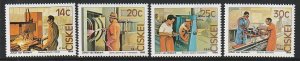 1986 South Africa - Ciskei - Sc 94-7 - MNH VF - 4 singles - Bicycle Factory