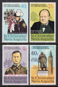 St Kitts Nevis 290-293 Churchill MNH VF