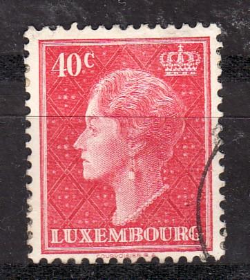 LUXEMBOURG -1948 USED 40C RED GRAND DUCHESS CHARLOTTE