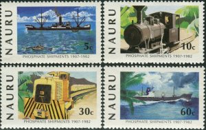 Nauru 1982 SG267-270 Phosphate Shipments set MNH