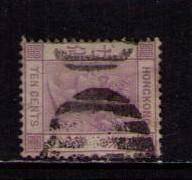 HONG KONG Sc# 42 USED F Queen Victoria WMK 2 cc