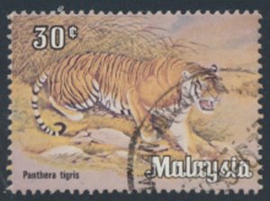 Malaysia     SC# 175  Used perf 14½ x 15 Tiger  see details & scans 