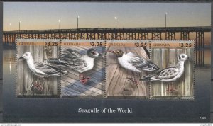 2014 Grenada Fauna Seagulls Birds 1Kb ** Stamps Nw0467