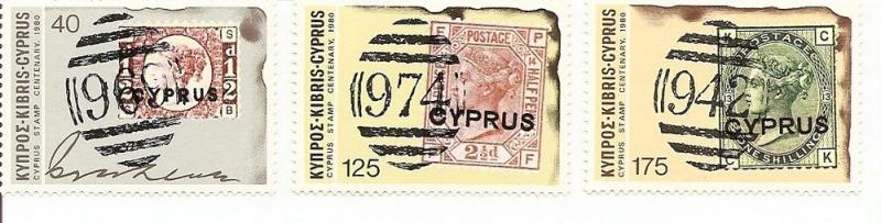 Cyprus 529-531 MNH