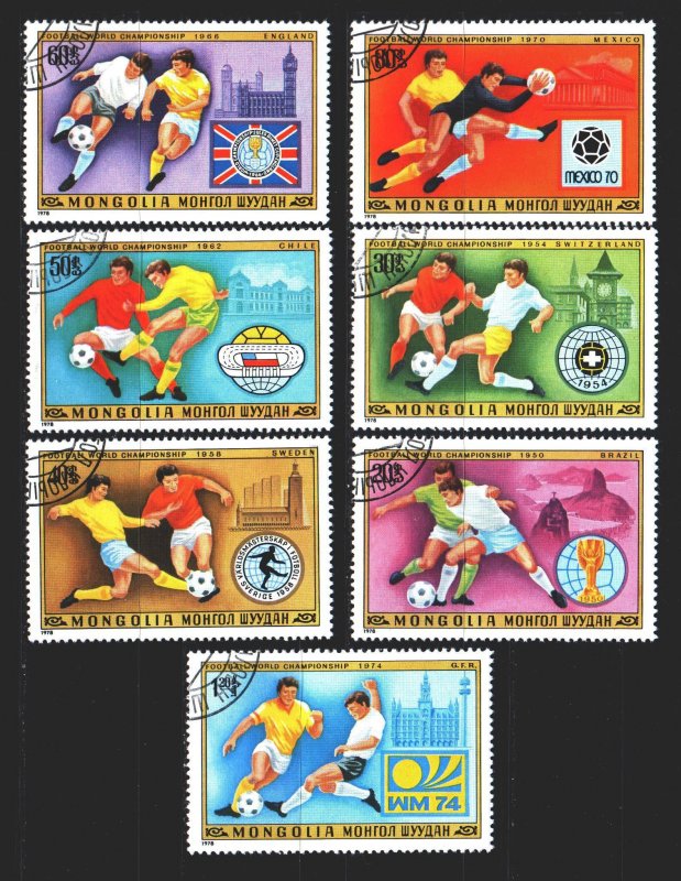 Mongolia. 1978. 1148-54. Football. USED.