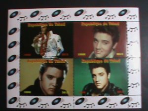 ​CHAD STAMP 2013-ROCK & ROLL MOVIE STAR ELVIS PRESLEY MNH:SHEET#2 VERY FINE