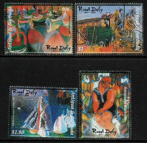 Antigua #2653-6 MNH Set - Paintings by Raoul Dufy