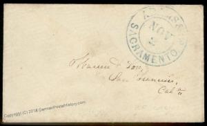 USA California Adams Express Sacramento San Francisco Cover 92121