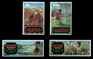 Zambia 1972 - Zambia Conservation Year - Set of 4v - Scott 81-84 - MNH