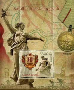 Guinea-Bissau 2013 - World War II, Battle of Stalingrad - Souvenir Sheet - MNH