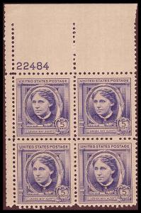862 Mint VF NH Plate Block