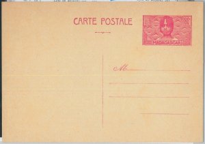 74141 - MADAGASCAR - POSTAL HISTORY - STATIONERY CARD Higgings & Gage # 10-