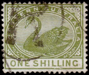 Western Australia Scott 68, Perf. 14 (1890) Used F, CV $7.50 M