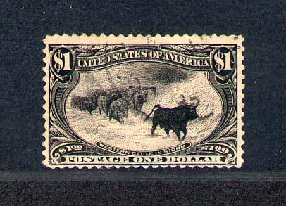 United States  292   Used, $1 Trans-Miss, nice light canc...