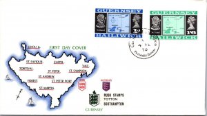 Guernsey 1970 FDC - Philatelic Bureau - F69728