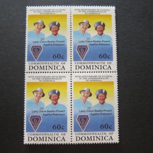 Dominica Sc 1230 Scout BLK(4) set MNH