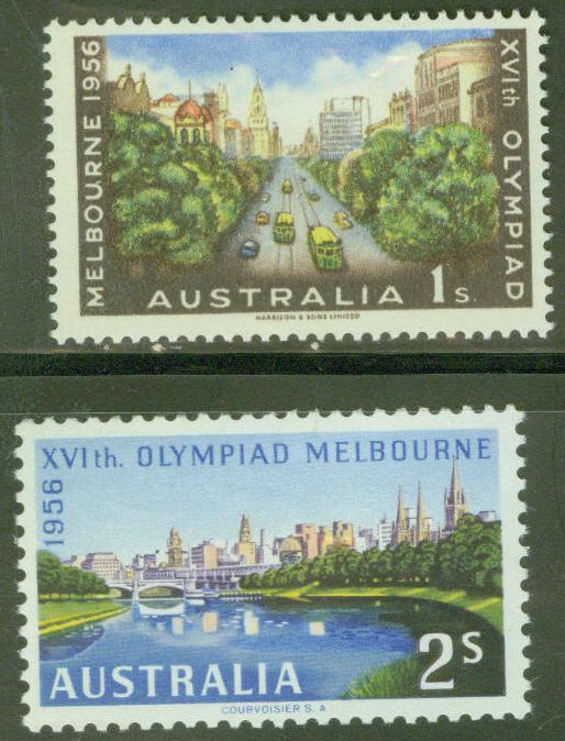 Australia Scott 290-291 MNH** 1956 Melbourne Olympic Games