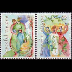 UN-NEW YORK 2007 - Scott# 932-3 Peace Visions Set of 2 NH