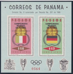 Panama # 468Ef, World Cup Soccer, Perf Souvenir Sheet NH 1/2 Cat.