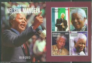 TOGO 2014 NELSON MANDELA SHEET II  MINT NH