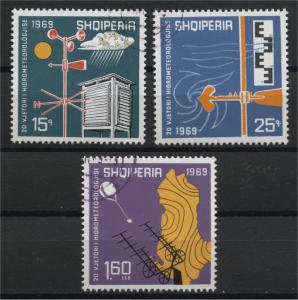 ALBANIA  20TH YEARS ANNIVERSARY OF THE HYDROMETEOROLOGY IN ALBANIA 1969  U SET