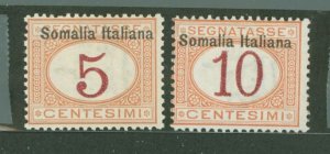 Somalia (Italian Somaliland) #J12-J13 Unused Single