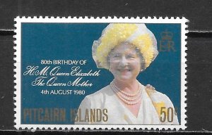 Pitcairn Islands 193 Queen Mother 80th Birthday MNH (lib)