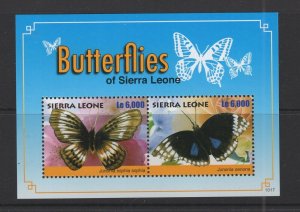 Sierra Leone #3032  (2010 Butterflies  sheet) VFMNH CV $6.25