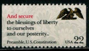 2358 US 22c Drafting the Constitution, MNH
