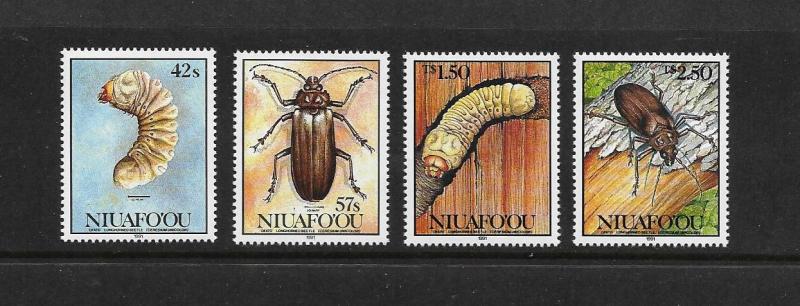 INSECTS - NIUAFOOU #140-3 MNH