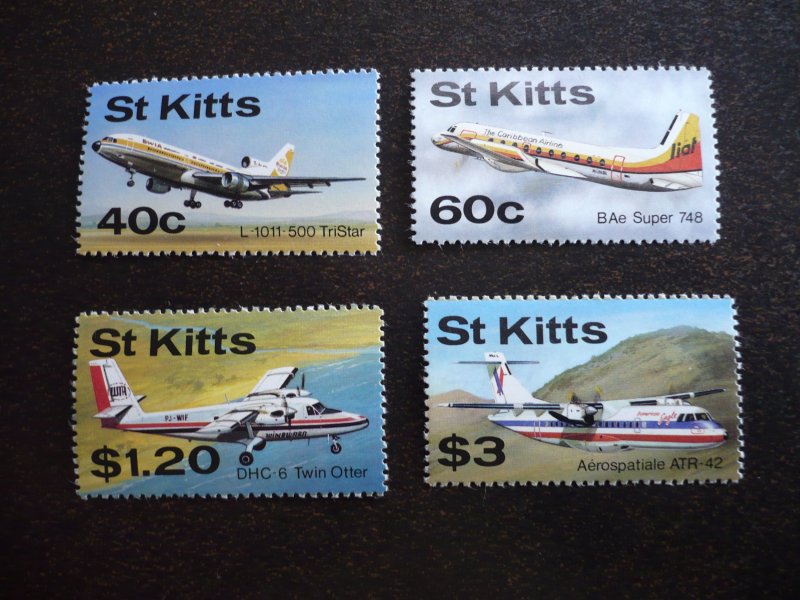 Stamps - St. Kitts - Scott# 206-209 - Mint Never Hinged Set of 4 Stamps