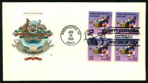 #2370 Australia Bicentennial Block of 4  - House of Farnu...