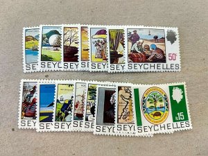 KAPPYSTAMPS SEYCHELLES #257-71 1969-72 COMPLETE DEFINITIVE SET MINT GS1266