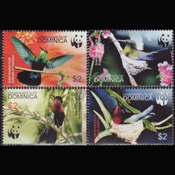 DOMINICA 2005 - Scott# 2520 WWF--Hummingbirds Set of 4 NH