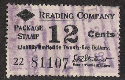 Package Stamp - 12 cent - Pennsylvania Railroad