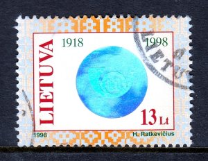 Lithuania - Scott #612 - Used - Crease LR corner, minor perf thin - SCV $10