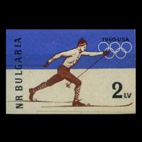 BULGARIA 1960 - Scott# 1094 W.Olympics Imperf. Set of 1 LH