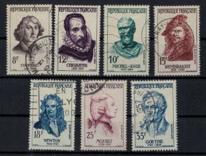 France 1957 SG1357-1363 Famous Men - Used