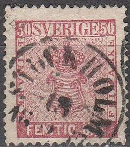 Sweden #12  F-VF Used CV $110.00 (A17013)