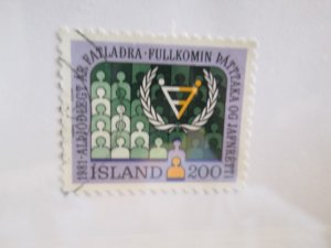 Iceland #546 used 2019 SCV= $0.25